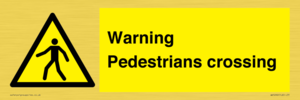 WV5292: Warning Pedestrians crossing