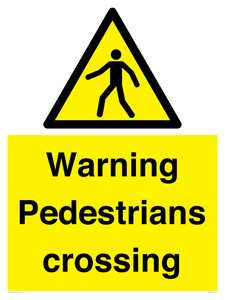 WV5292: Warning Pedestrians crossing