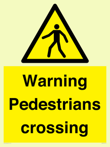 WV5292: Warning Pedestrians crossing