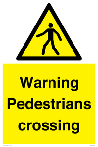 WV5292: Warning Pedestrians crossing