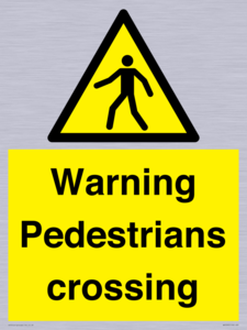 WV5292: Warning Pedestrians crossing