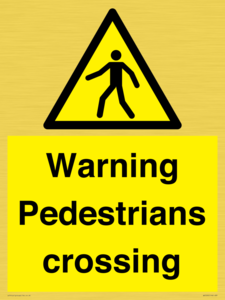 WV5292: Warning Pedestrians crossing