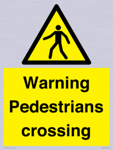 WV5292: Warning Pedestrians crossing