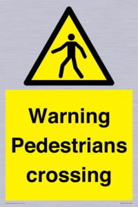WV5292: Warning Pedestrians crossing