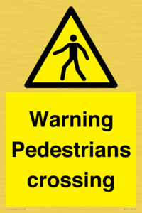 WV5292: Warning Pedestrians crossing