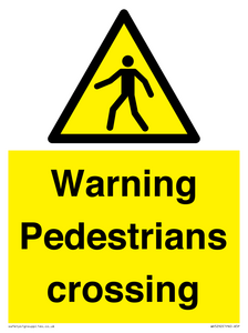 WV5292: Warning Pedestrians crossing