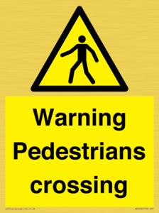WV5292: Warning Pedestrians crossing