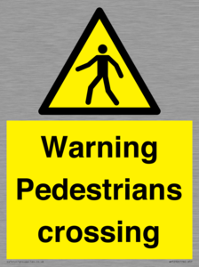 WV5292: Warning Pedestrians crossing
