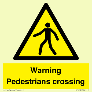 WV5292: Warning Pedestrians crossing