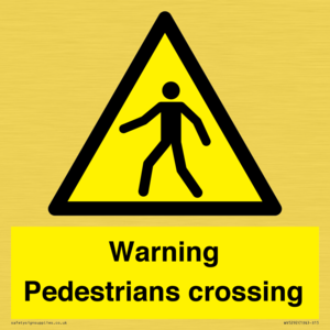 WV5292: Warning Pedestrians crossing