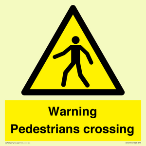 WV5292: Warning Pedestrians crossing