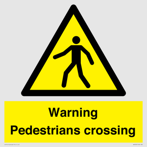 WV5292: Warning Pedestrians crossing