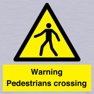WV5292: Warning Pedestrians crossing