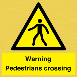 WV5292: Warning Pedestrians crossing