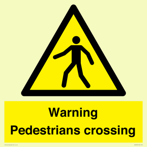 WV5292: Warning Pedestrians crossing