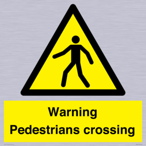 WV5292: Warning Pedestrians crossing