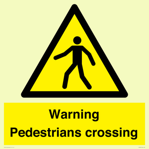 WV5292: Warning Pedestrians crossing