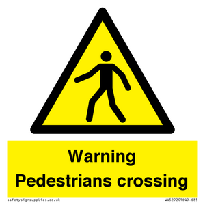 WV5292: Warning Pedestrians crossing