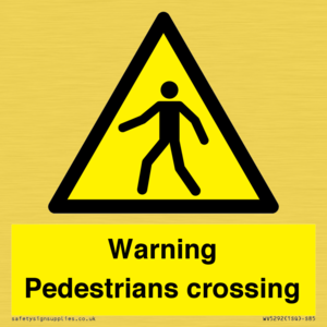 WV5292: Warning Pedestrians crossing