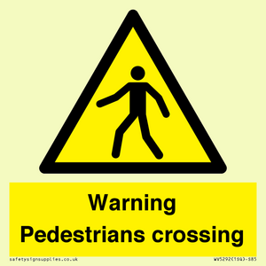 WV5292: Warning Pedestrians crossing