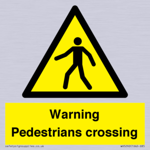 WV5292: Warning Pedestrians crossing