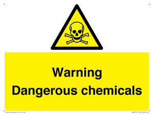 WV5312: Warning Dangerous chemicals