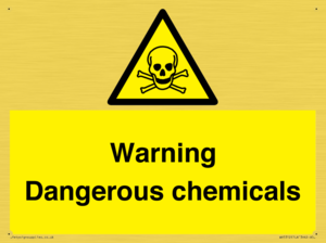 WV5312: Warning Dangerous chemicals