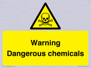 WV5312: Warning Dangerous chemicals