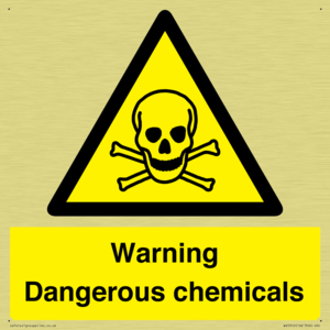WV5312: Warning Dangerous chemicals