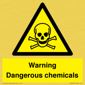 WV5312: Warning Dangerous chemicals