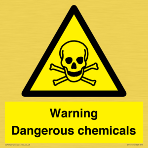 WV5312: Warning Dangerous chemicals