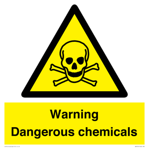 WV5312: Warning Dangerous chemicals
