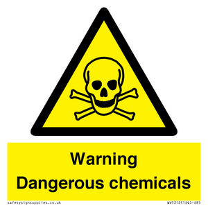WV5312: Warning Dangerous chemicals