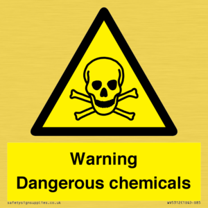 WV5312: Warning Dangerous chemicals