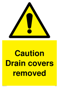 WV5338: Caution Drain covers removed
