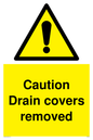 WV5338: Caution Drain covers removed