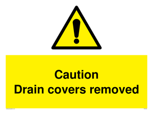 WV5338: Caution Drain covers removed
