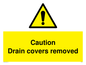 WV5338: Caution Drain covers removed