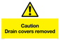 WV5338: Caution Drain covers removed