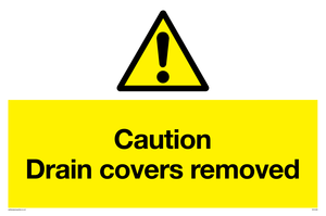 WV5338: Caution Drain covers removed