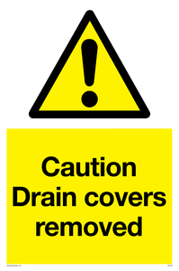 WV5338: Caution Drain covers removed