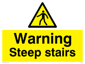 WV5357: Warning Steep stairs