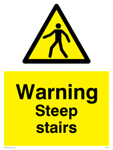 WV5357: Warning Steep stairs