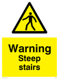 WV5357: Warning Steep stairs