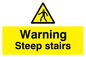 WV5357: Warning Steep stairs
