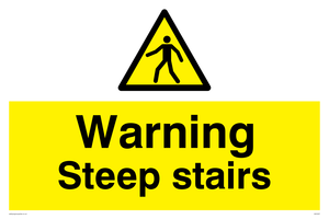 WV5357: Warning Steep stairs