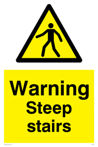 WV5357: Warning Steep stairs