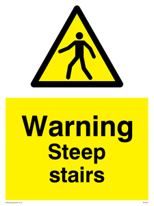 WV5357: Warning Steep stairs