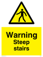 WV5357: Warning Steep stairs