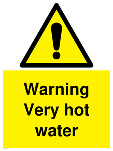 WV5359: Warning Very hot water